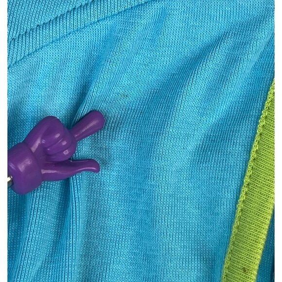 SML Sport Hooded Jacket with Stripe Shell Women's S Blue Embroidered Zip Up - Picture 5 of 12